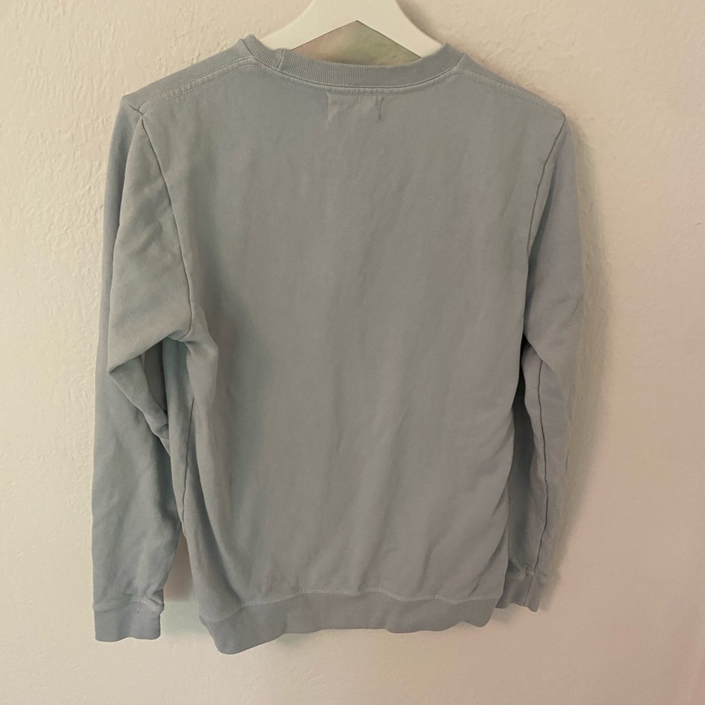 Farm fresh, organic cotton sweatshirt, size extra, small, blue gray - Picture 5 of 6